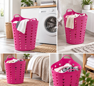 Set: 2 x Flexibler Tragekorb 65 Liter (Farbe wählbar)