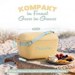Kühlbox Polarbox 20 Liter, Farbe: Gelb