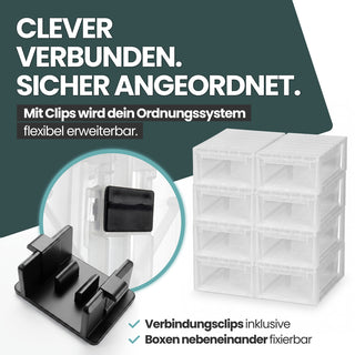 Bundle: 1 x Schubladenbox Größe XL (36 Liter) + 2 x Größe M (12 Liter)