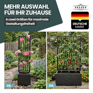 Set: 2 x XL SPALIER 'Ethica' - 80 x 36 x 140 cm - in Struktur Optik - breite Version - in Anthrazit