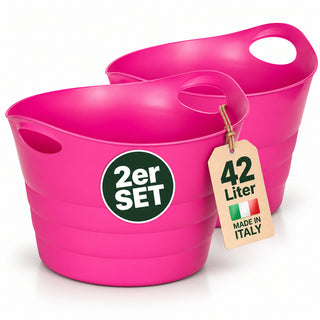 2 x Mehrzweckkorb 'Honey' in Pink