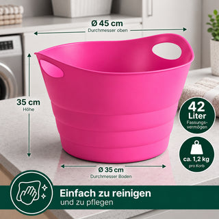 2 x Mehrzweckkorb 'Honey' in Pink