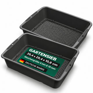 Gartensieb "Respana" in Anthrazit (Stückzahl wählbar)
