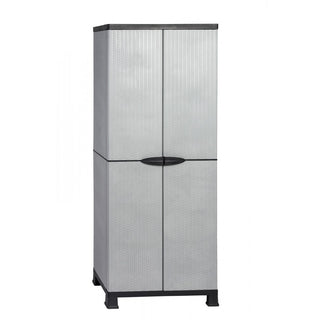Set: 2 x MADERA - Kunststoffschrank mit 3 Einlegeböden