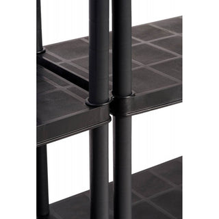 Set: 2 x PRIMO PLUS - Kunststoffregal 12 Zoll (Schwarz)