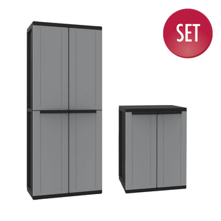 Set: Universalschrank "Joker" mit 3 Böden + Beistellschrank "Joker" mit 1 Boden